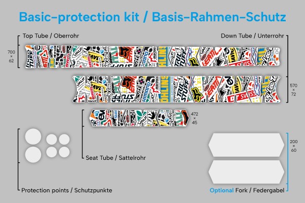 SnowyZoe-002 - Basis Set, Rahmenschutzfolie