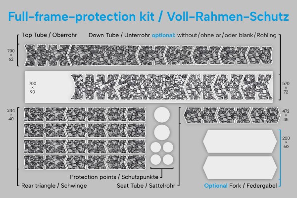 DualDylan-007 - Voll-Rahmen-Schutz-Set